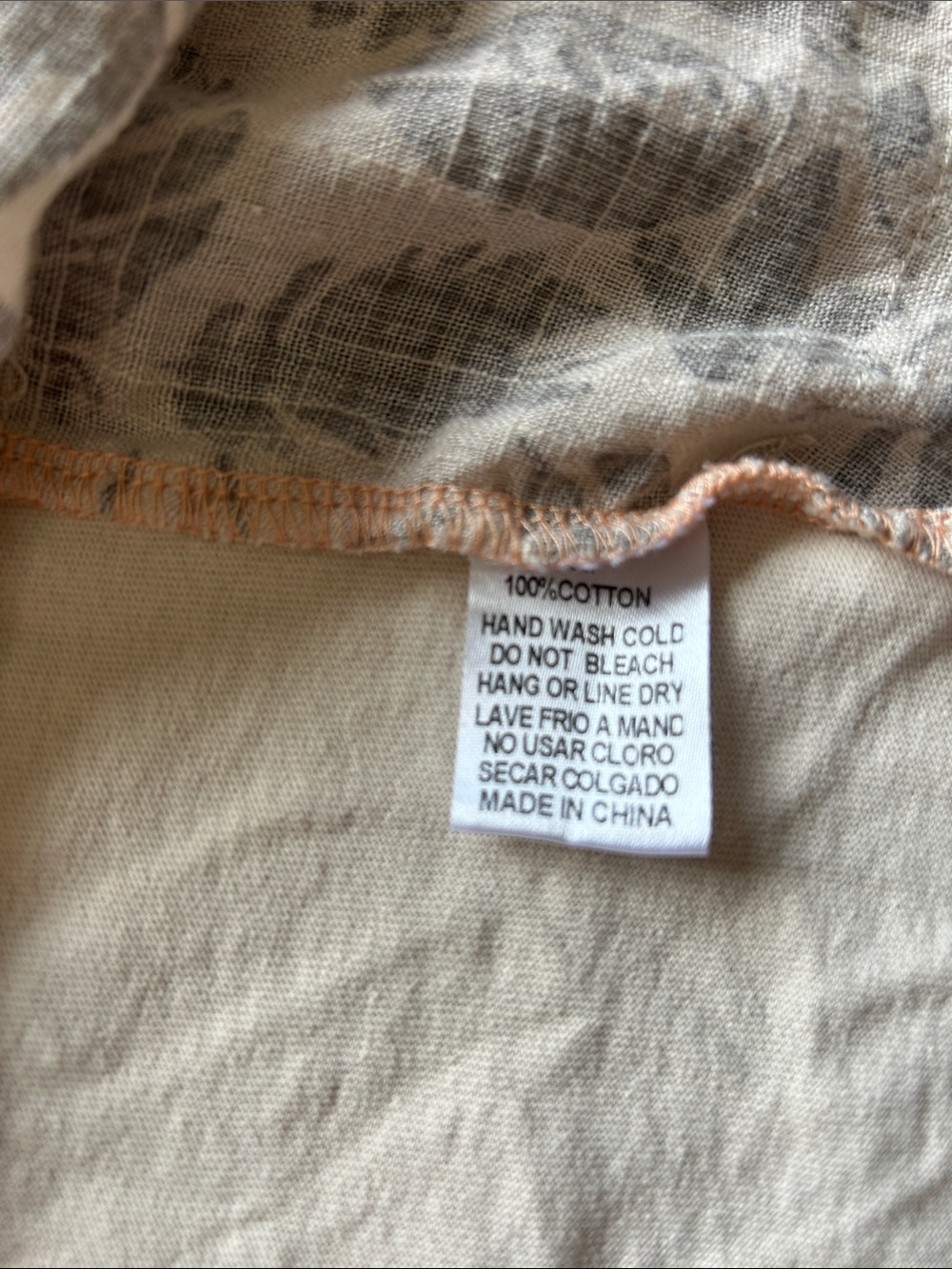 easel Peace In The Desert Patchwork Pullover in Cream, Rust, Olive - Picture 6 of 6